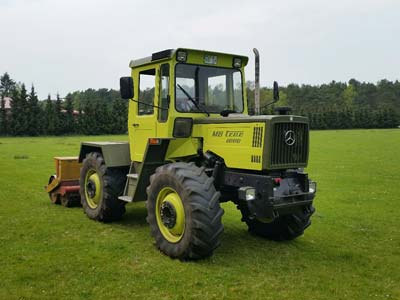 MB trac Zugmaschine mit Schlitzdrillmaschine